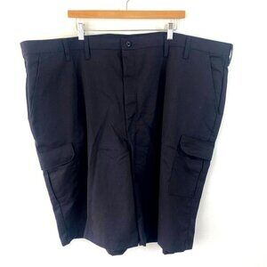 Red‎ Kap Men's Cargo Shorts Size 50 Canvas Black Baggy 50x12 Work Flat Front NWT